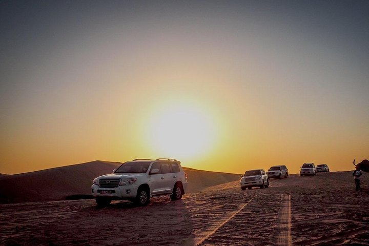 Experience the beauty of Dubai's desert at sunset with luxurious VIP dining under the stars and unforgettable moments worth sharing. A true escape into the heart of nature.